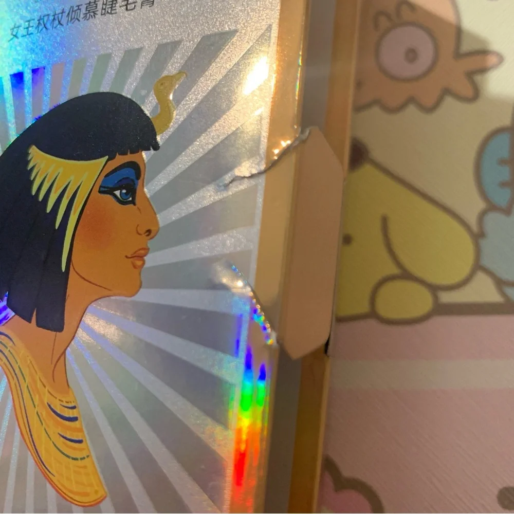 Classic Black Mascara in a Unique Tube Adorned with Pearls and Crystals